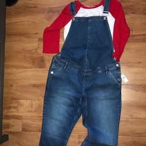 Gap maternity overalls